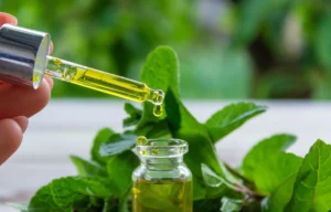 Oil in a small jar